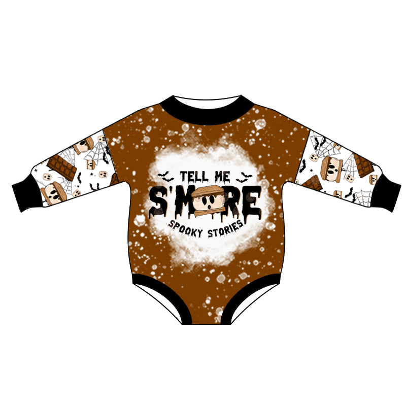 Baby Boys Halloween Smore Long Sleeve Rompers Preorder(moq 5)