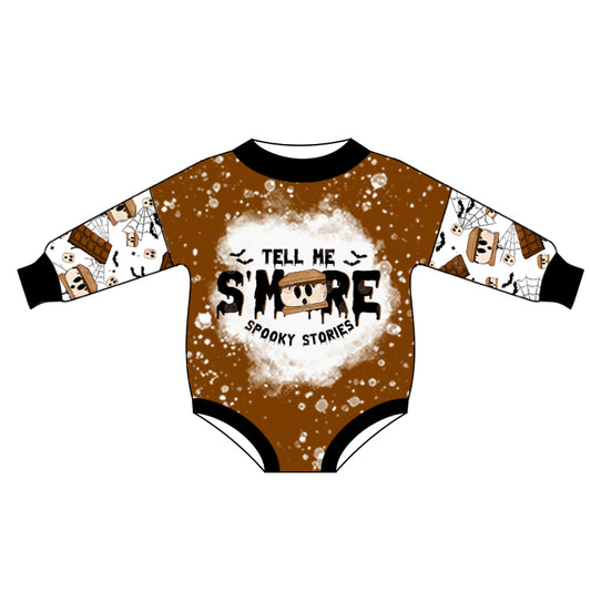 Baby Boys Halloween Smore Long Sleeve Rompers Preorder(moq 5)