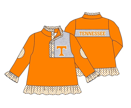 Baby Girls Tennessee Team Ruffles Pullovers Top split order preorder May 26th