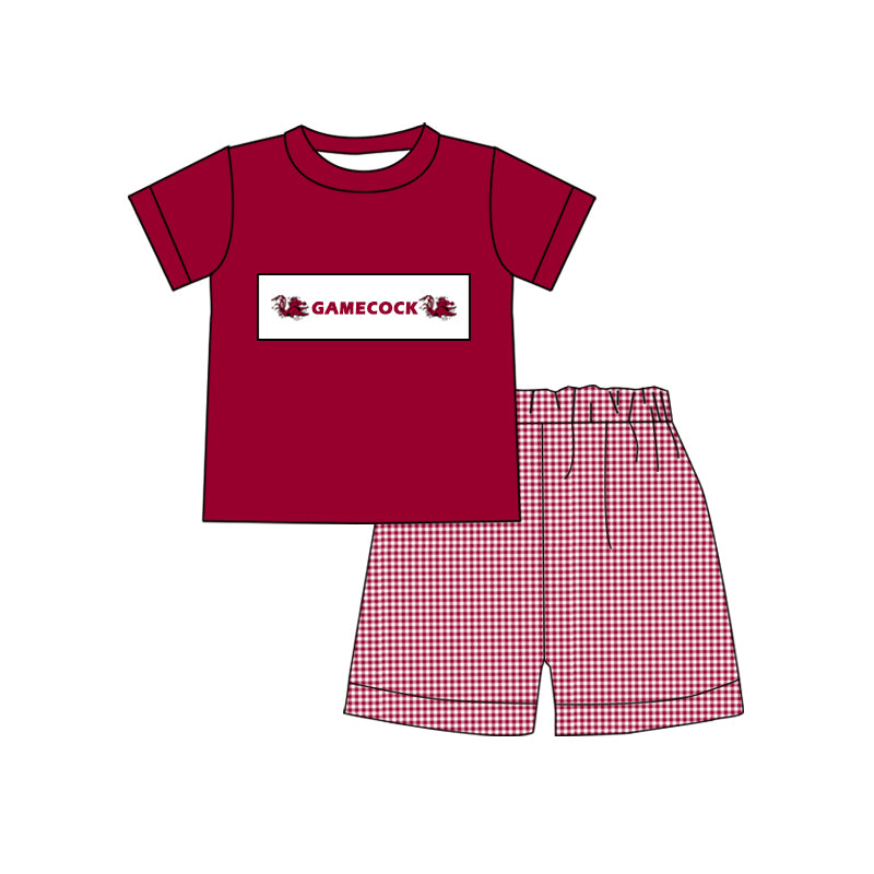 Baby Boys Gamecock Team Tops Shorts Clothes Sets preorder (moq 5)