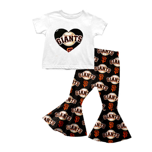 Baby Girls Baseball Team 8 Shirt Bell Pants Clothes Sets preorder(moq 5)