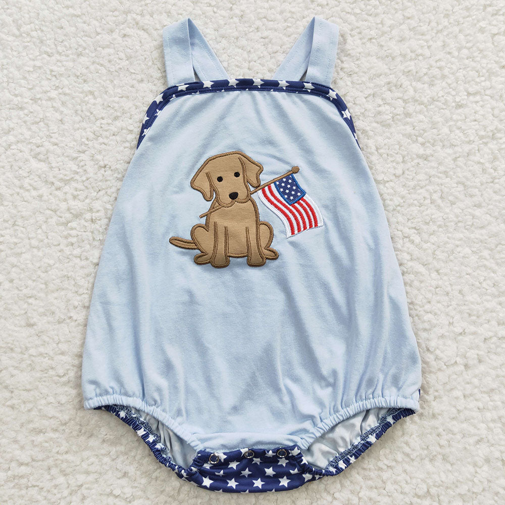 Baby Girls Boys 4th Of July Dog Sibling Summer Shorts Sets