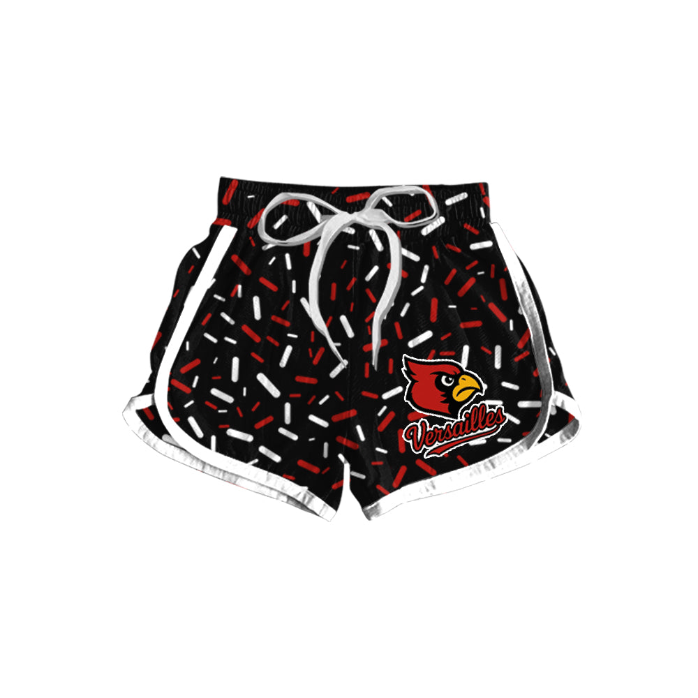 Preorder(moq 5) Baby Girls Team Black Versailles Sprinkles Sports Shorts
