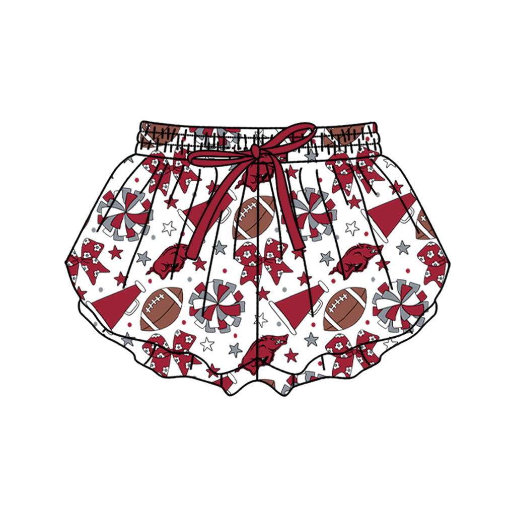 Preorder (moq 5)Baby Girls Bows Stars Footballs Team Butterfly Shorts Bottom