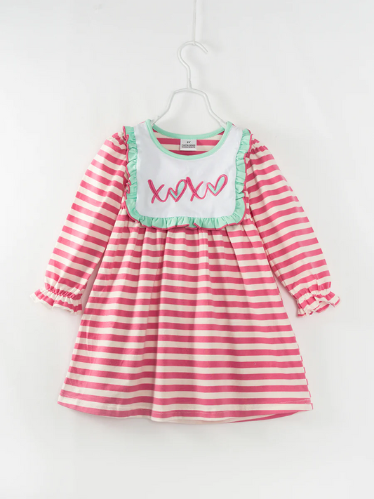 Baby Girls XOXO Valentines Knee Length Dresses preorder(moq 5)