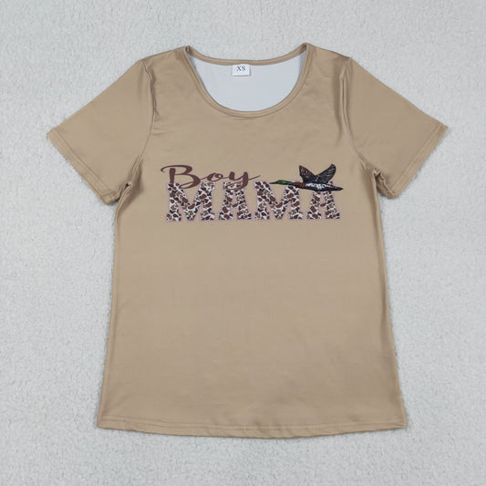 Adult Women Southern Camo Mama's Boys Ducks Hunting T-shirts Top