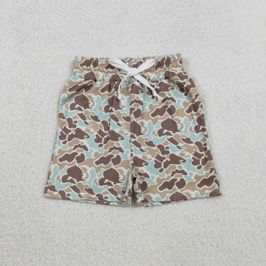 Baby Boys Southern Green Camo Pockets Shorts Bottom