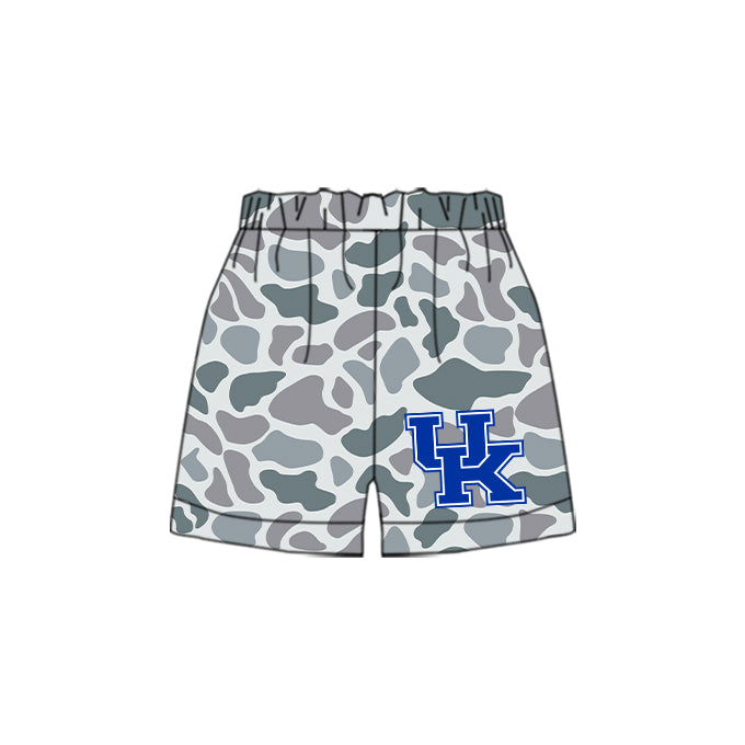 Preorder(moq 5) Baby Boys Grey Camouflage UK Team Sports Shorts