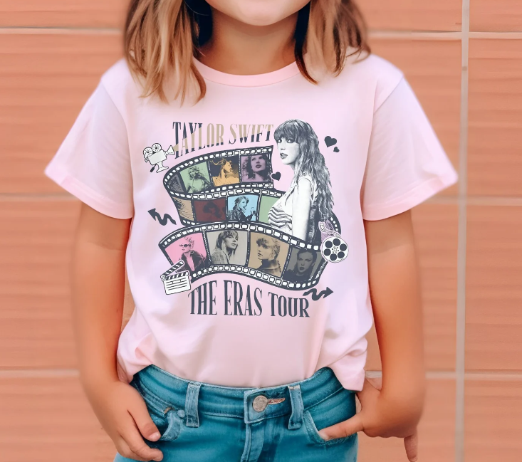 Baby Girls Pink Singer Tour Short Sleeve Tee Tops Preorder(moq 5)