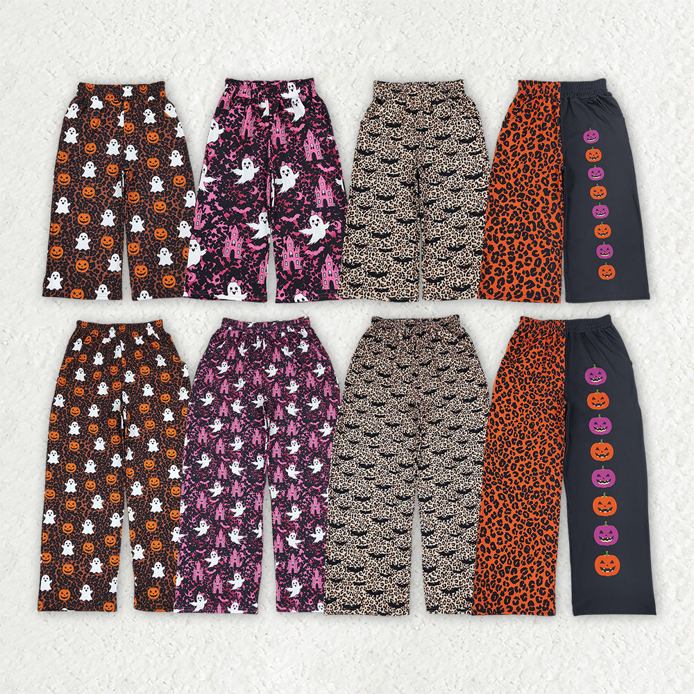 Mama and Me Girls Ghost Pumpkins Bats Pockets Flare Pants Bottom