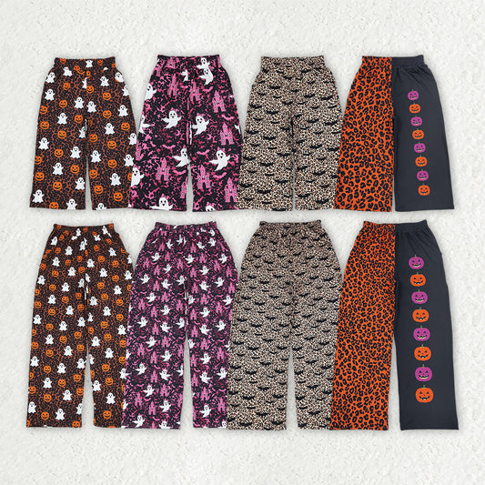 Mama and Me Girls Ghost Pumpkins Bats Pockets Flare Pants Bottom