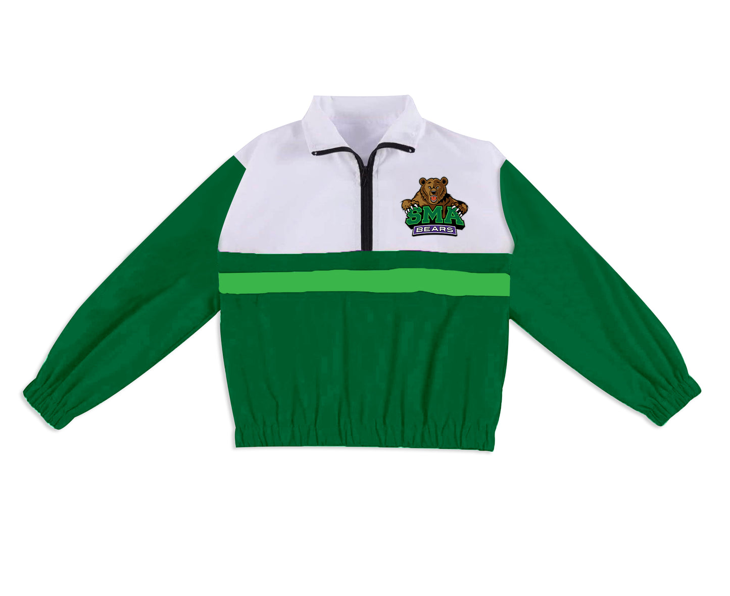 Preorder (moq 5)Baby Boys Long Sleeve SMA Bears Team Zip Pullovers Tops