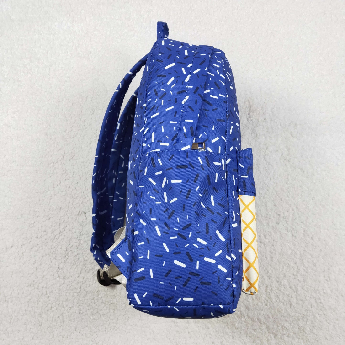 Baby Kids Hot Blue Drip Sprinkles Team Zipper School Back Bags
