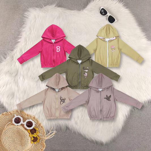 Sibling Baby Girls Camouflage Hunting Season Hooded Tops Cardigans Jackets