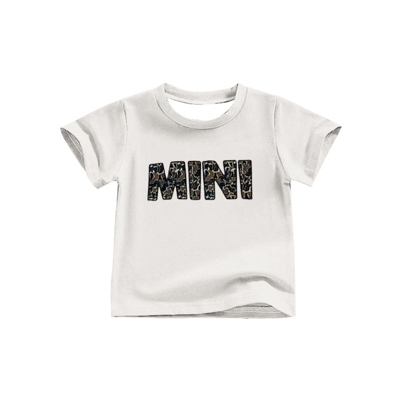 Baby Girls Camo Mini Short Sleeve Tee Shirts Tops Preorder(moq 5)