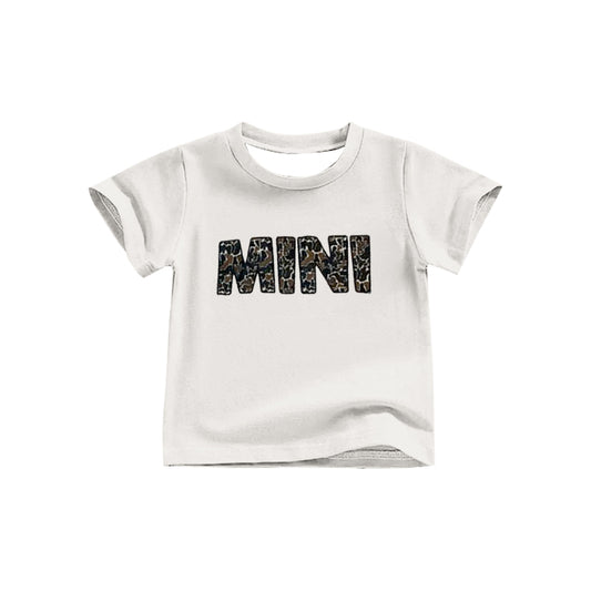 Baby Girls Camo Mini Short Sleeve Tee Shirts Tops Preorder(moq 5)