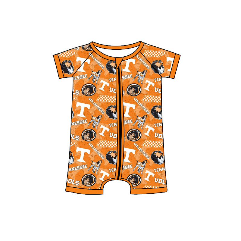 Baby Boys Team Tenness Dogs Zip Rompers preorder(moq 5)