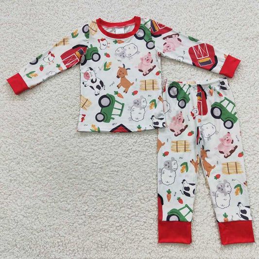 Baby Boys Farm Pajamas Clothes Sets