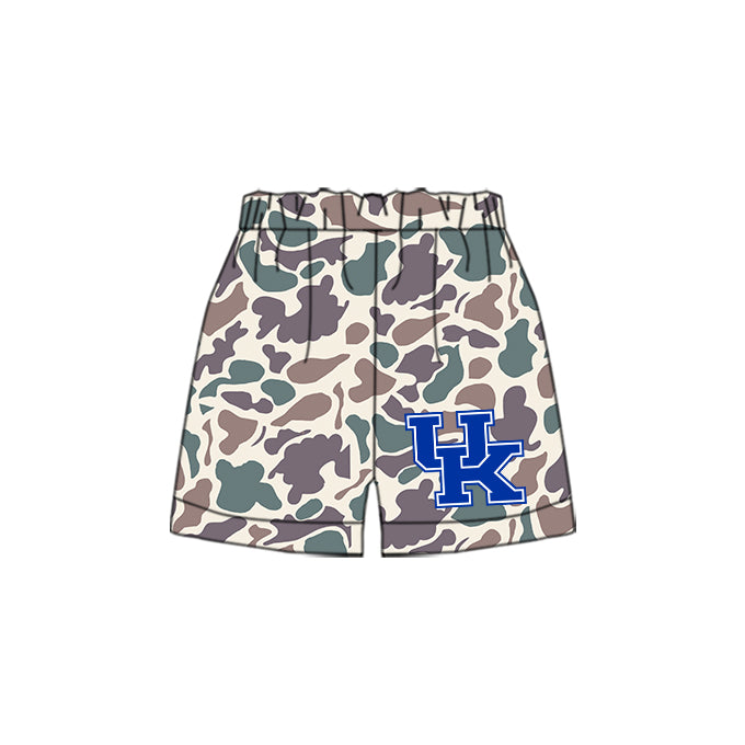 Preorder(moq 5) Baby Boys Grey Camouflage UK Team Sports Shorts