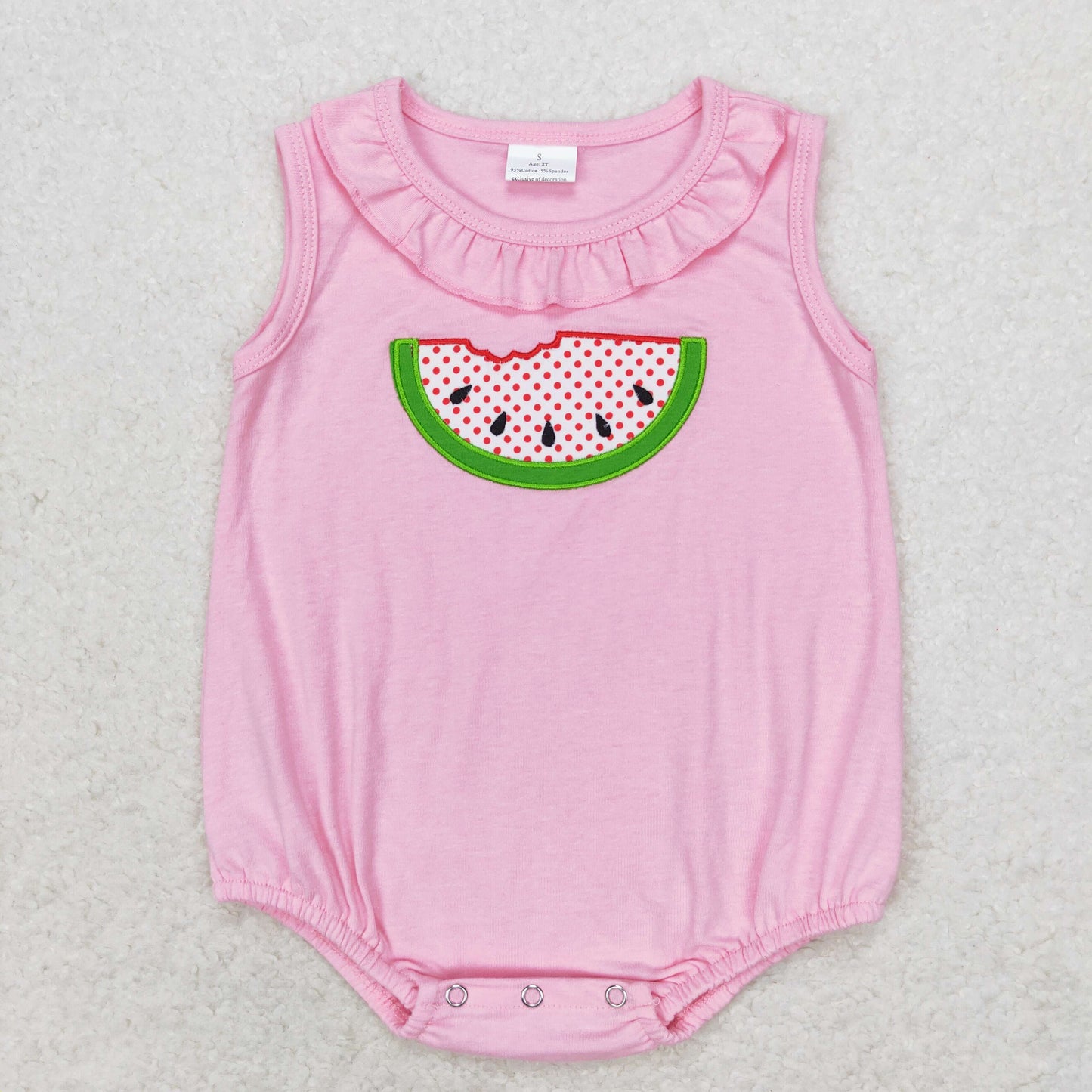 Baby Girls Watermelon Summer Sibling Sister Rompers Clothes Sets