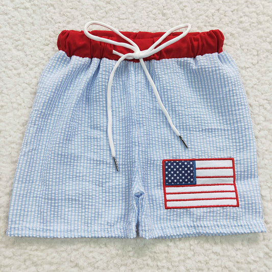 Baby Boys 4th Of July Flag Summer Trunk Swimsuits