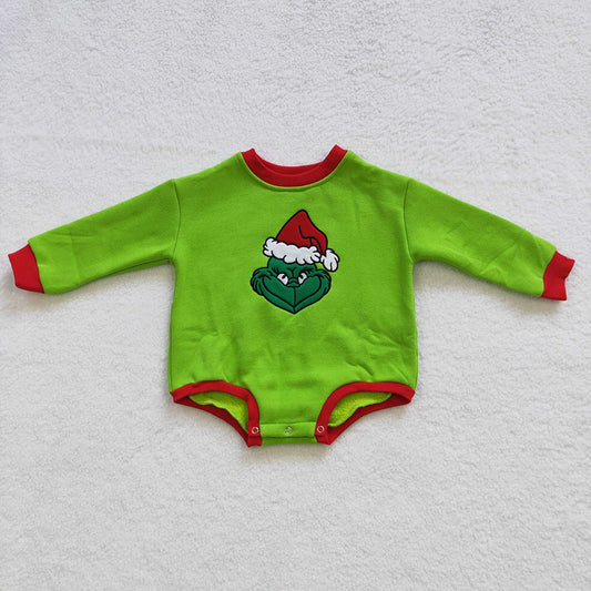 Baby Kids Christmas Sweater Green Rompers