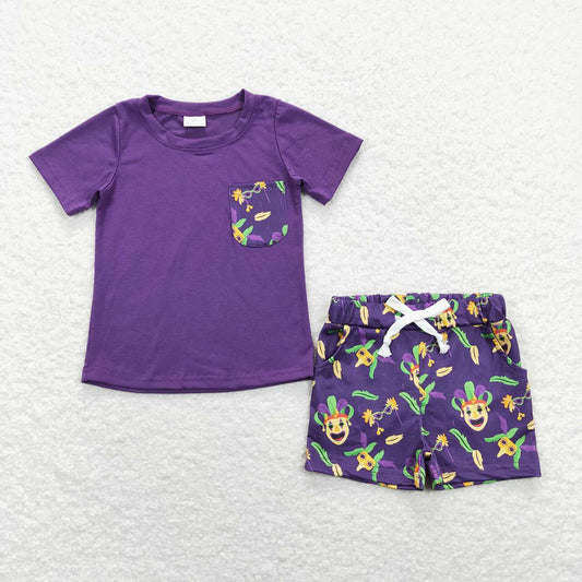 Baby Boys Mardi Gras Shirts Shorts Clothes Sets