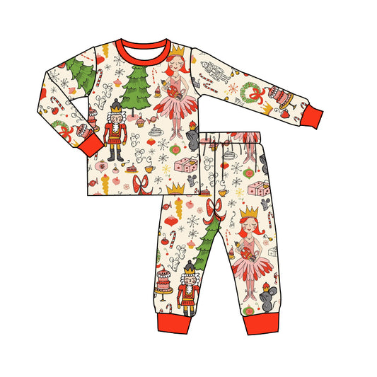 Baby Girls Christmas Soldier Shirts Pajamas Clothes Sets preorder(moq 5)