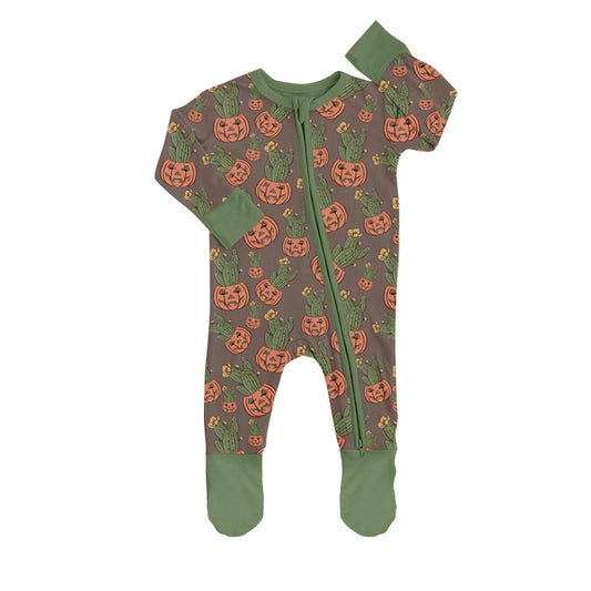 Baby Kids Western Cactus Long Sleeve Rompers preorder(moq 5)