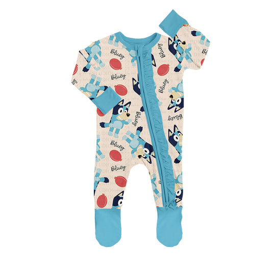 Infant Baby Girls Dogs Balloon Rompers preorder(moq 5)