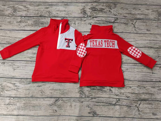 Baby Boys Team Red Texas Pullover Shirt Zip Tee Shirts preorder(moq 5)