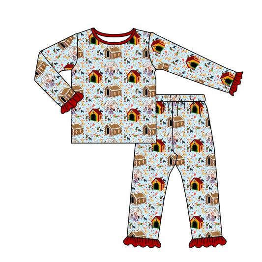 Baby Girls Christmas House Shirt Pants Pajamas Clothes Sets preorder(moq 5)