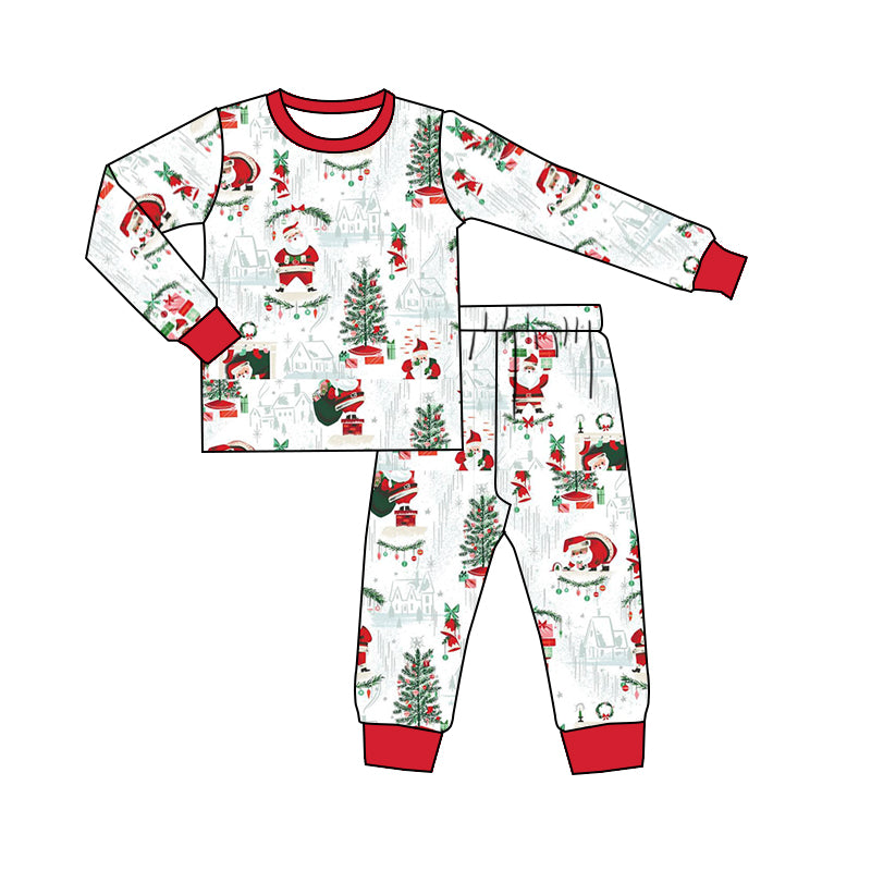 Baby Boys Christmas Santa Shirts Pants Pajamas Clothes Sets preorder(moq 5)