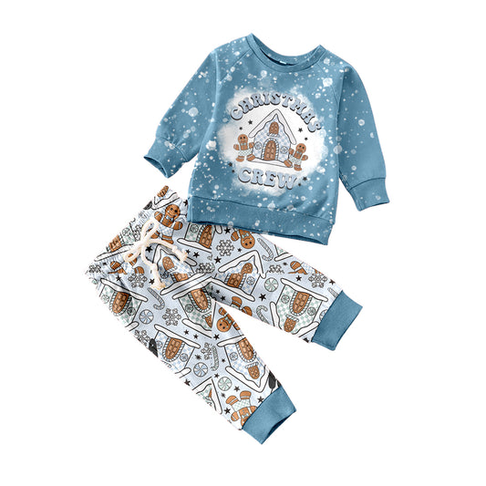 Baby Boys Christams Gingerbread Pants Clothes Sets preorder(moq 5)