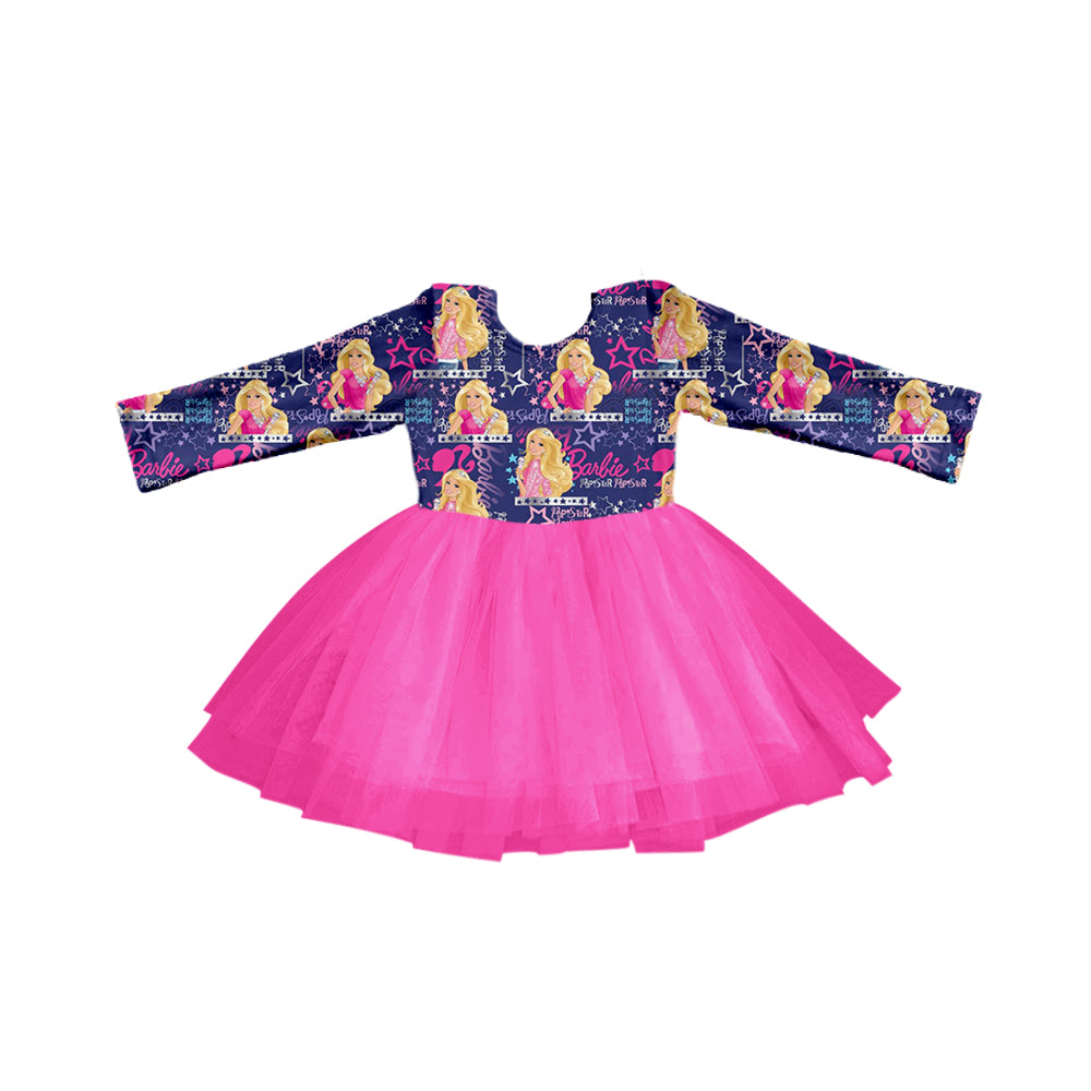 Baby Girls Long Sleeve Doll Dance Tutu Dresses preorder(moq 5)