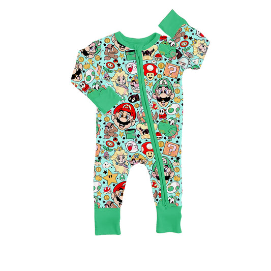 Baby Kids Infant Green Game Rompers preorder(moq 5)