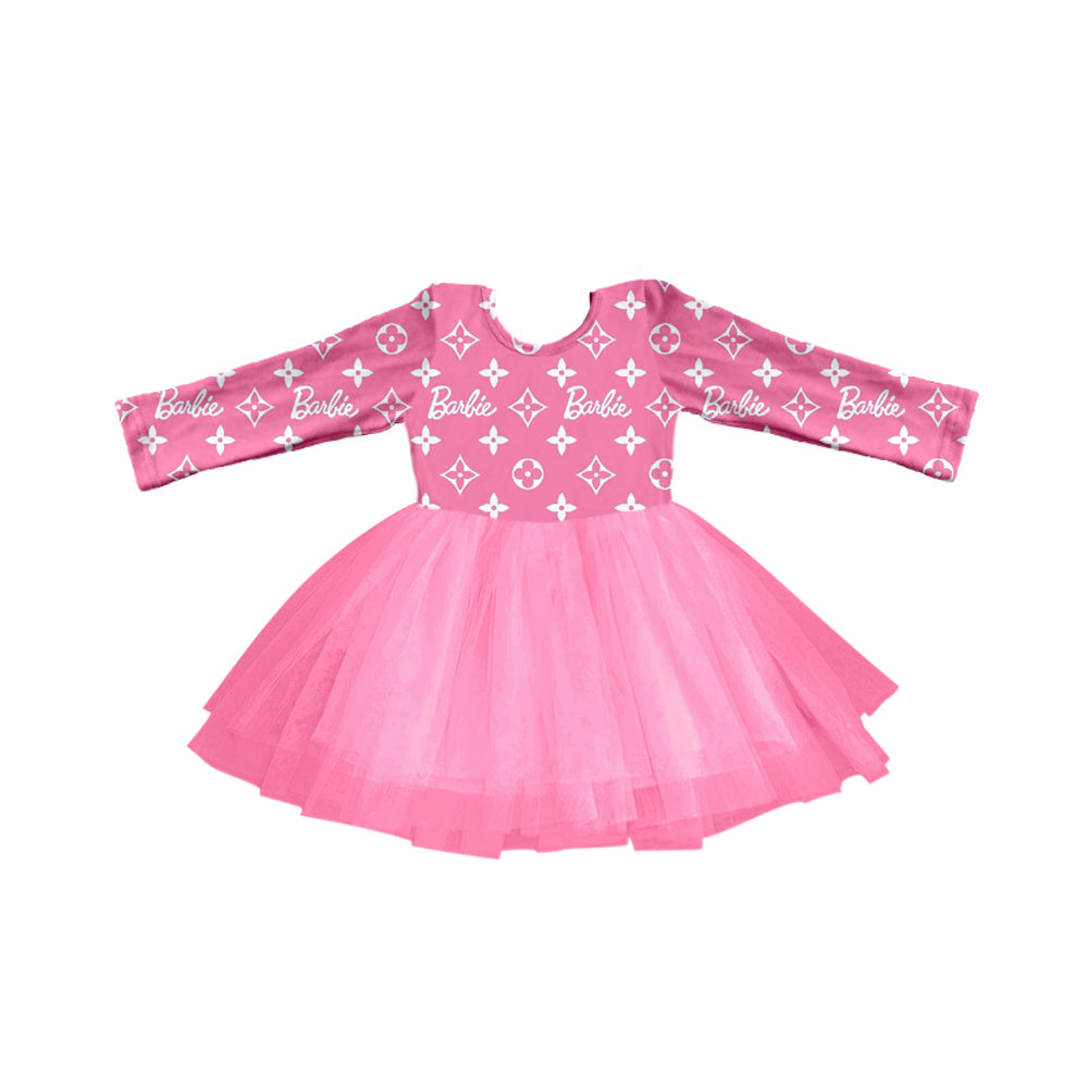 Baby Girls Long Sleeve Doll Flowers Tutu Dresses preorder(moq 5)