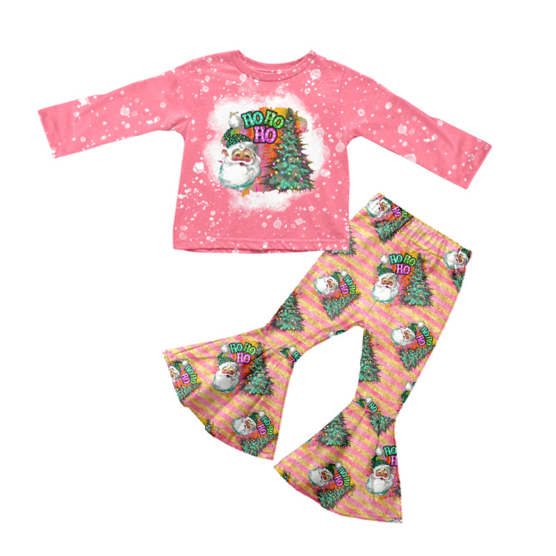 Baby Girls Santa Ho Tee Bell Pants Clothes Sets preorder(moq 5)