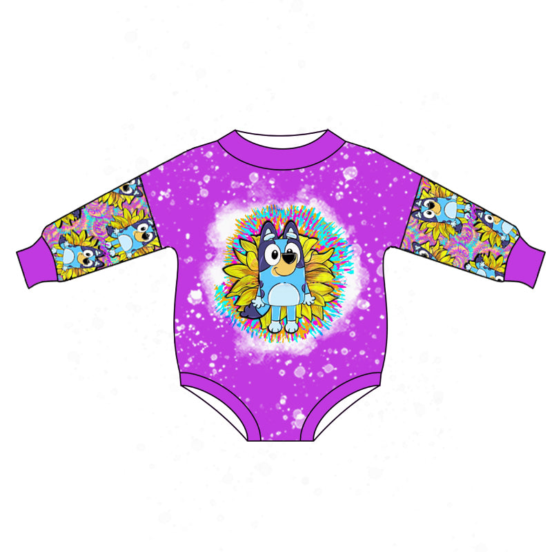 Baby Girls Cartoon Dog Long Sleeve Rompers preorder(moq 5)