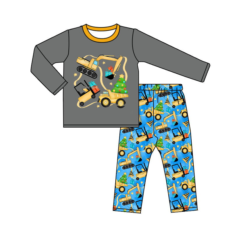 Baby Boys Christmas Construction Pants Clothes Sets preorder(moq 5)