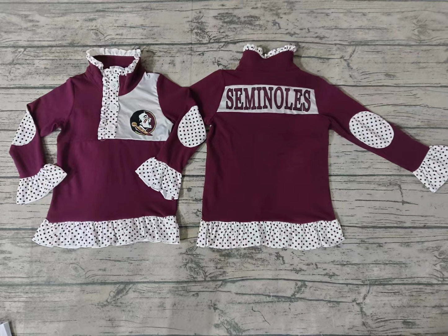 Baby Girls Semi Team Red Pullover Shirt Tee Shirts preorder(moq 5)