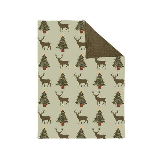 Baby Kids Christmas Tree Deer Blankets preorder(moq 5)