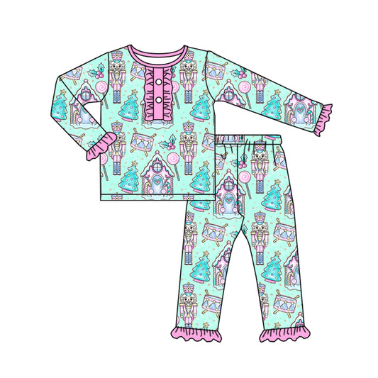 Baby Girls Christmas Soldier Pajamas Clothes Sets preorder(moq 5)