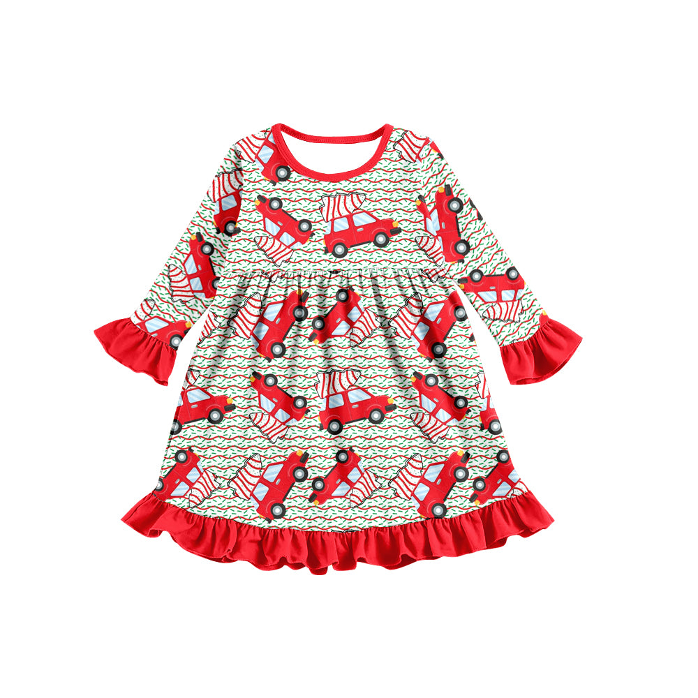 Baby Girls Christmas Cake Knee Length Dresses preorder(moq 5)