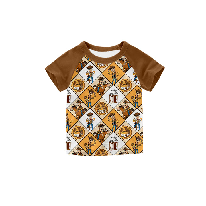 Brown Toy Baby Boys Short Sleeve Tee Shirt Tops preorder(moq 5)