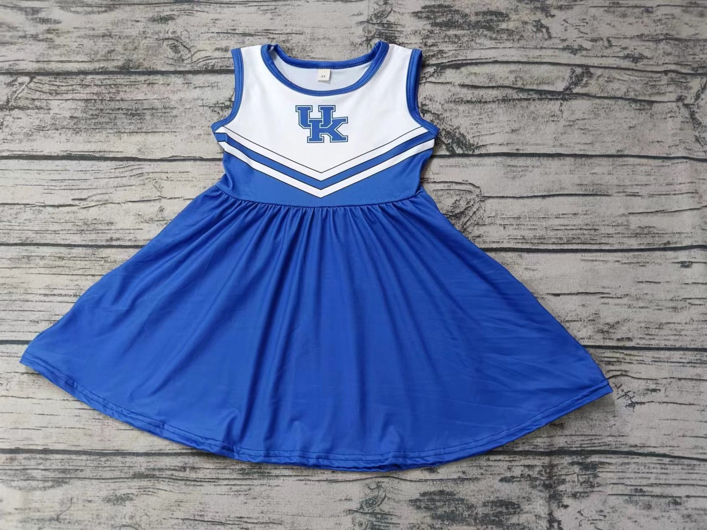 Baby Girls UK Team Cheer Sleeveless Knee Length Dresses Preorder(moq 5)