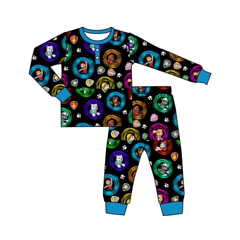 Baby Boys Dogs Top Cartoon Pants Pajamas Clothes Sets preorder(moq 5)