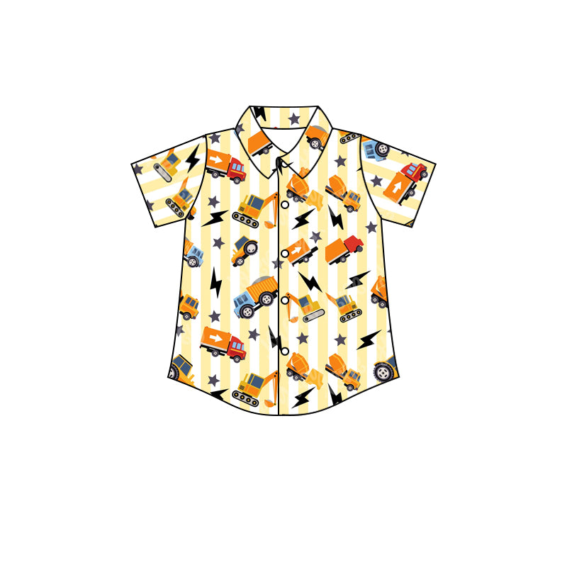 Baby Boys Short Sleeve Construction Tee Shirts preorder(moq 5)