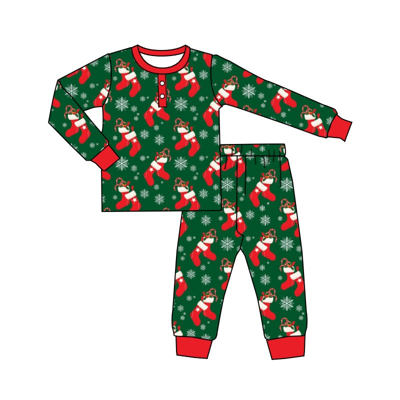 Baby Boys Christmas Socks Pants Pajamas Clothes Sets preorder(moq 5)