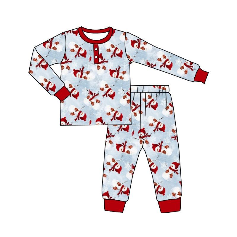 Baby Girls Snowman Pants Pajamas Clothes Sets preorder(moq 5)